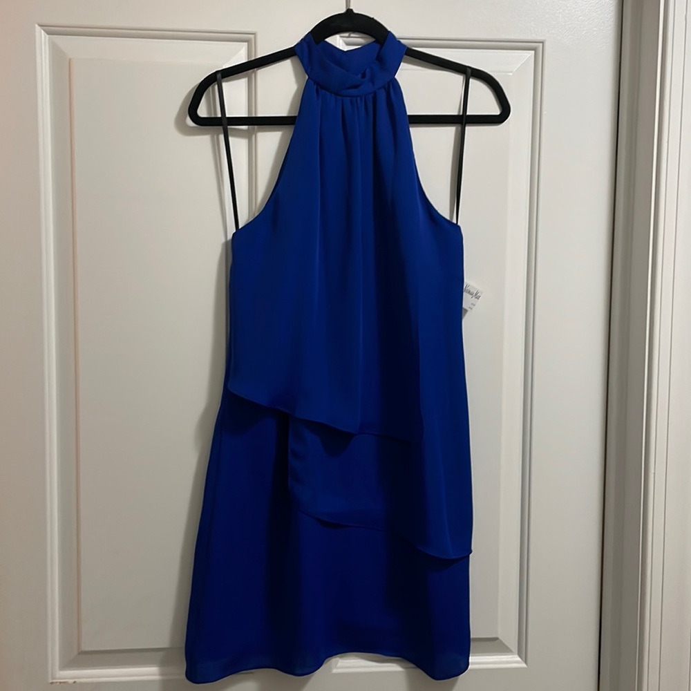 Beautiful NWT royal blue Laundry by Shelli Segel cocktail dress